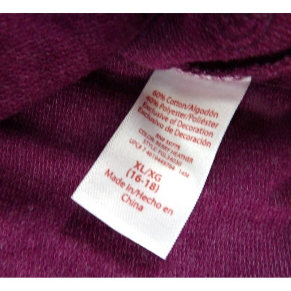 Women's long sleeve Top Faded Glory Burgundy XL 16-18 preowned - Picture 4 of 7